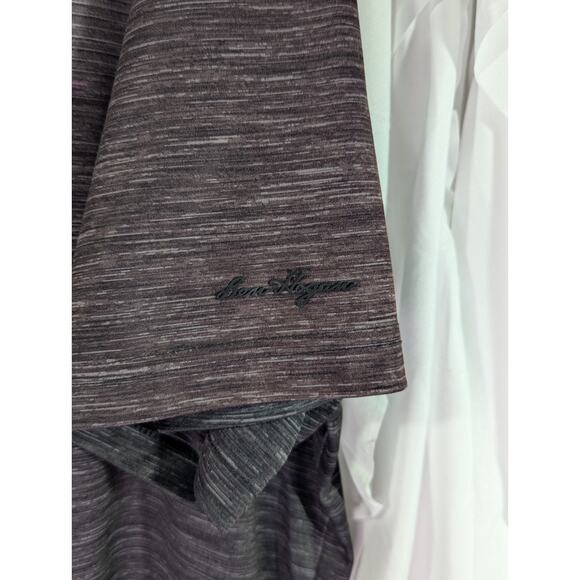 Ben Hogan Performance Purple/Gray Heather Striped Golf Polo Size 2XL - Picture 3 of 9